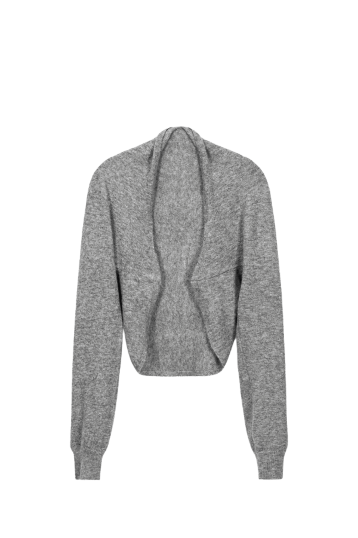 Cashmere Wool Multi-Way Bolero Top – Heather Grey