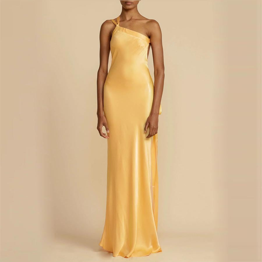 One Shoulder Cutout Mini Dress