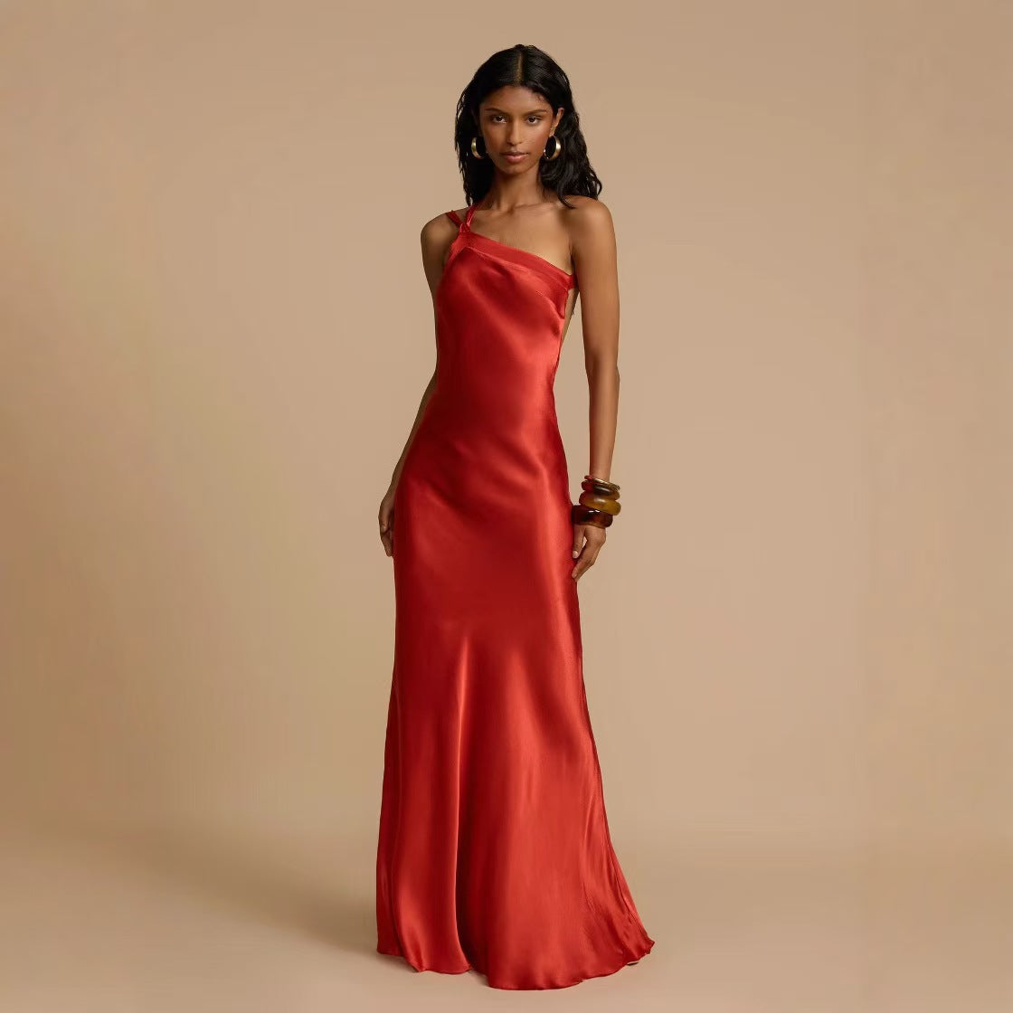 One Shoulder Cutout Mini Dress