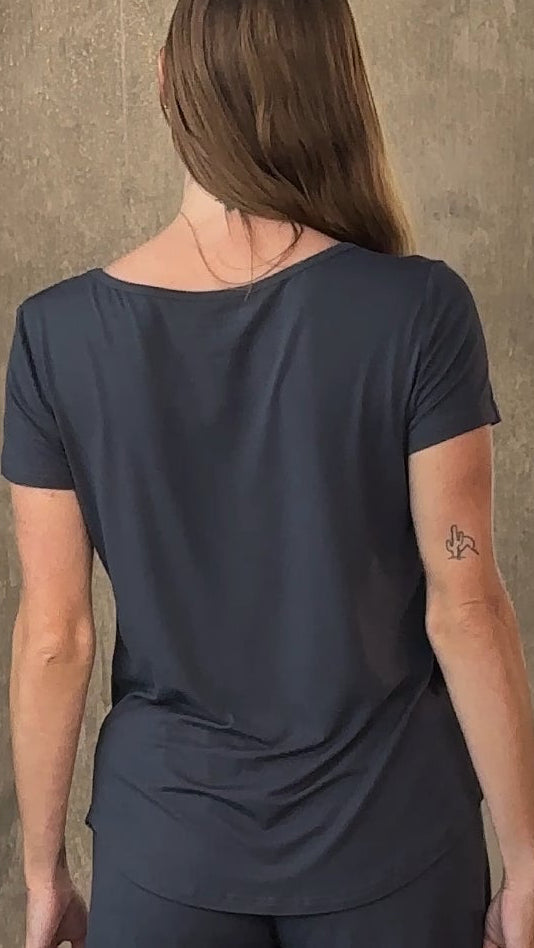 Bamboo Lounge Set Womens T Shirt And Shorts Soft Sleepwear X