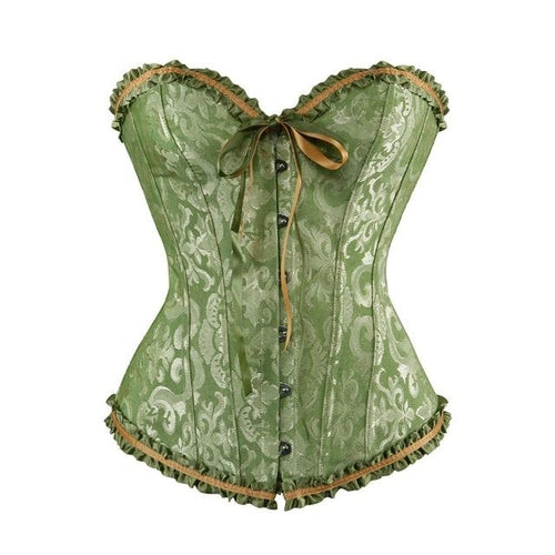 Women Gothic Steampunk Lace Up Waist Trainer Corset Top
