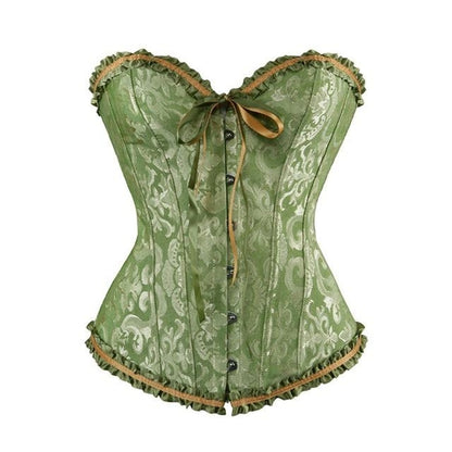 Women Gothic Steampunk Lace Up Waist Trainer Corset Top