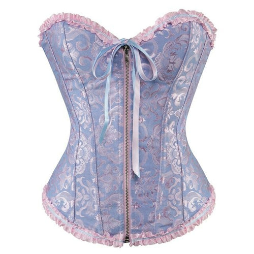 Women Gothic Steampunk Lace Up Waist Trainer Corset Top