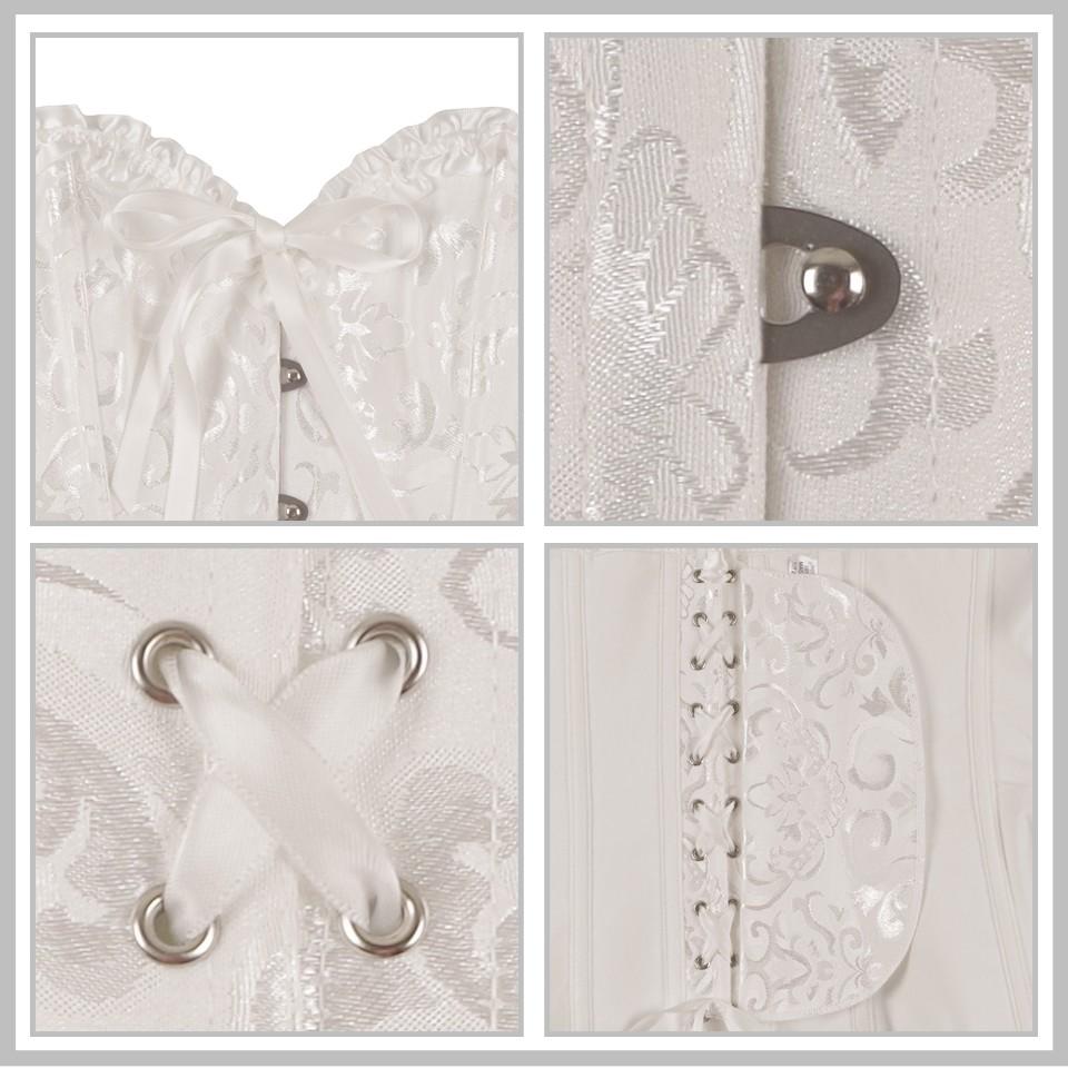 Women Gothic Steampunk Lace Up Waist Trainer Corset Top