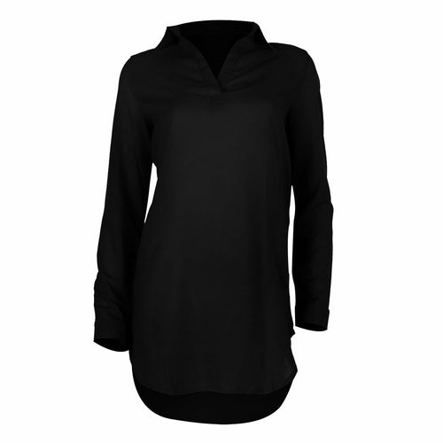Women's White Chiffon V Neck Beach Mini Shirt Dress