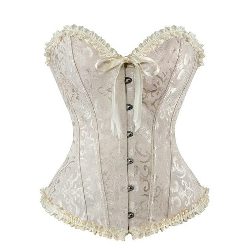 Women Gothic Steampunk Lace Up Waist Trainer Corset Top