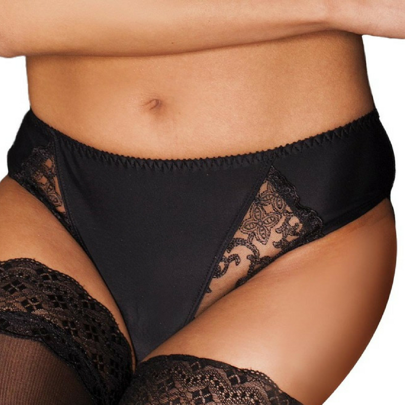 Sheer Side Bikini Panty Kostar Lovely Nights Lace Brief Wear