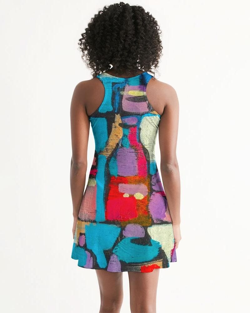 Women's Geometric Racerback Casual Dress